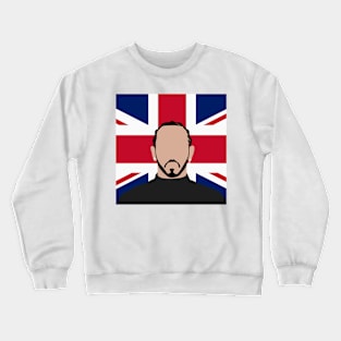 Lewis Hamilton Face Art - Flag Edition Crewneck Sweatshirt